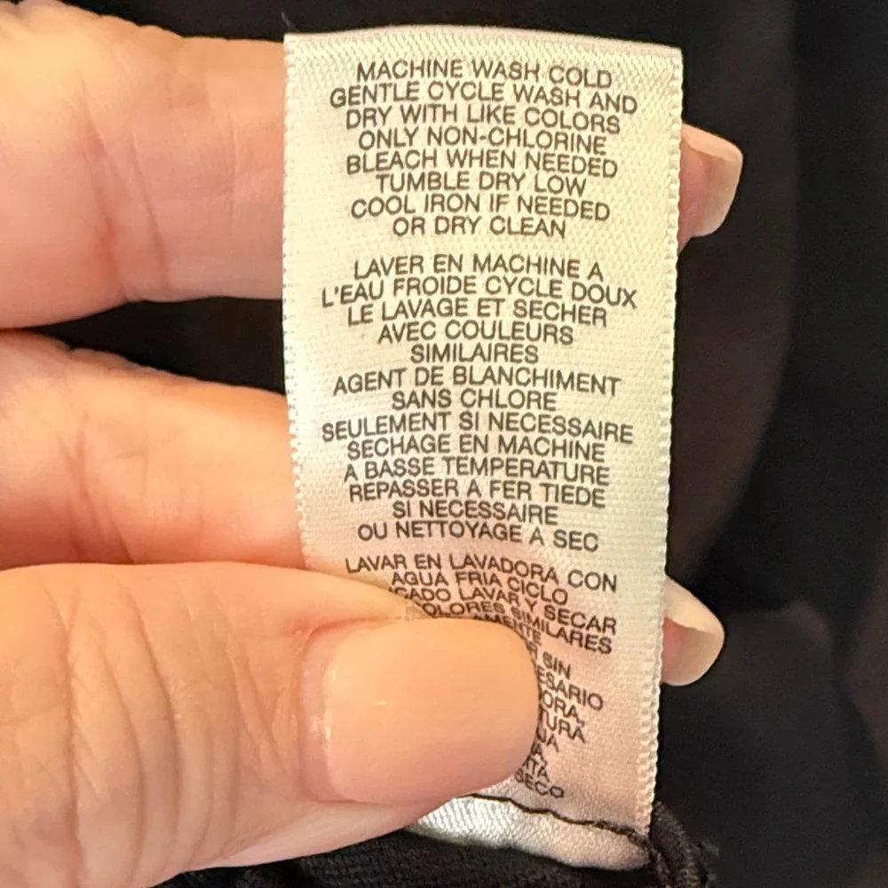 % Michael Kors Medium Black Jacket with Gold Zippers